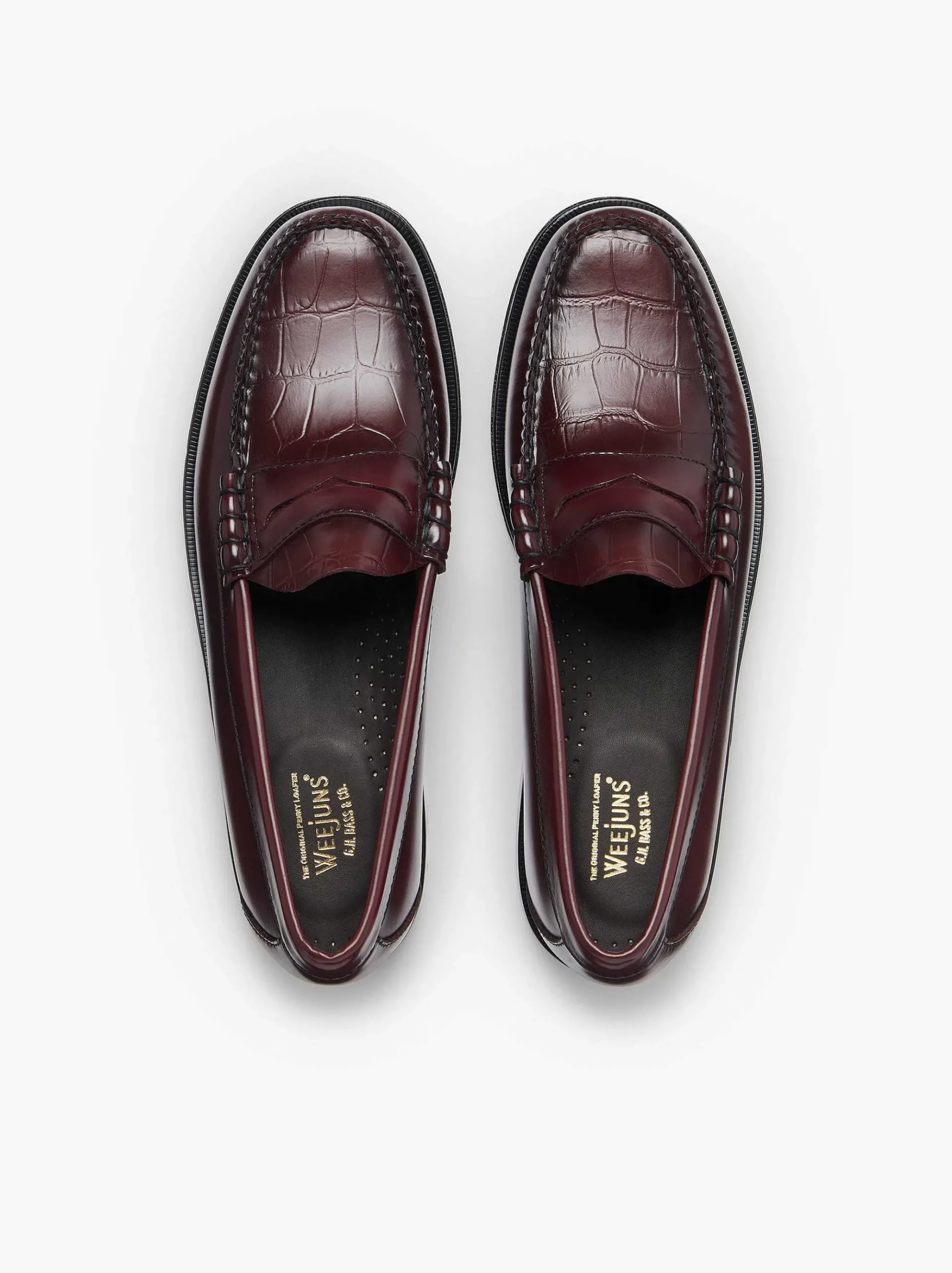 G.H.BASS Weejuns Larson Penny Loafers Wine Outlet