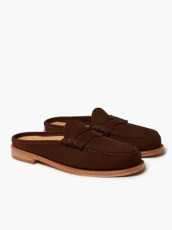 G.H.BASS Weejuns Larson Penny Slides Chocolate Flash Sale