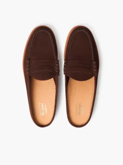 G.H.BASS Weejuns Larson Penny Slides Chocolate Flash Sale