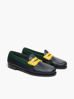 G.H.BASS Weejuns Larson Tricolour Penny Loafers Navy Multi Online