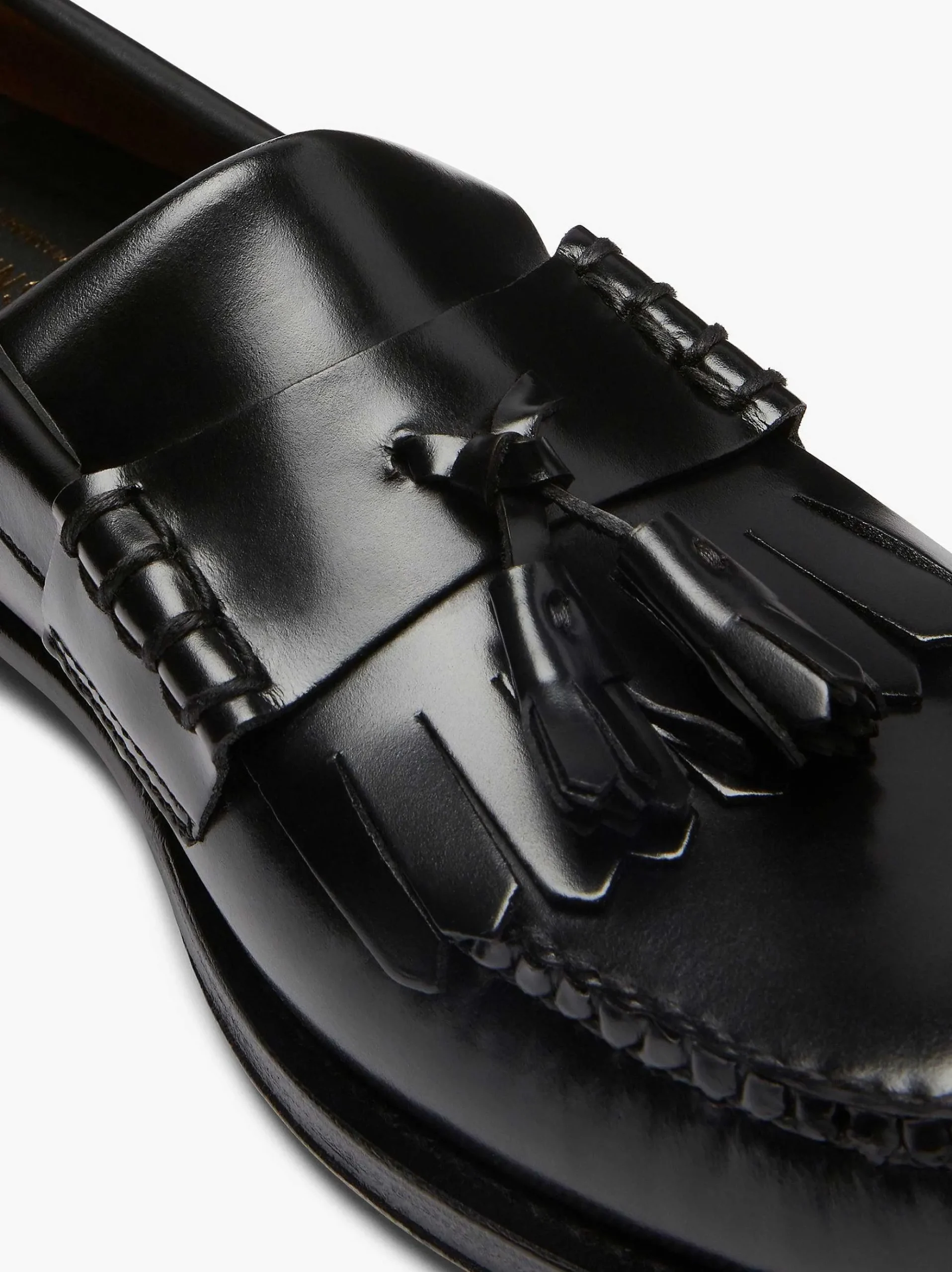 G.H.BASS Weejuns Layton Kiltie Loafers Black Best