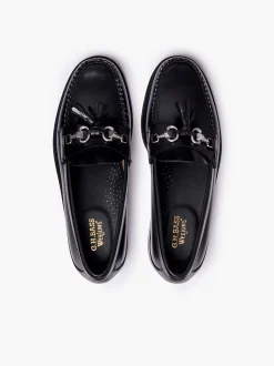 G.H.BASS Weejuns Lincoln Horsebit Tassel Loafers Black Outlet