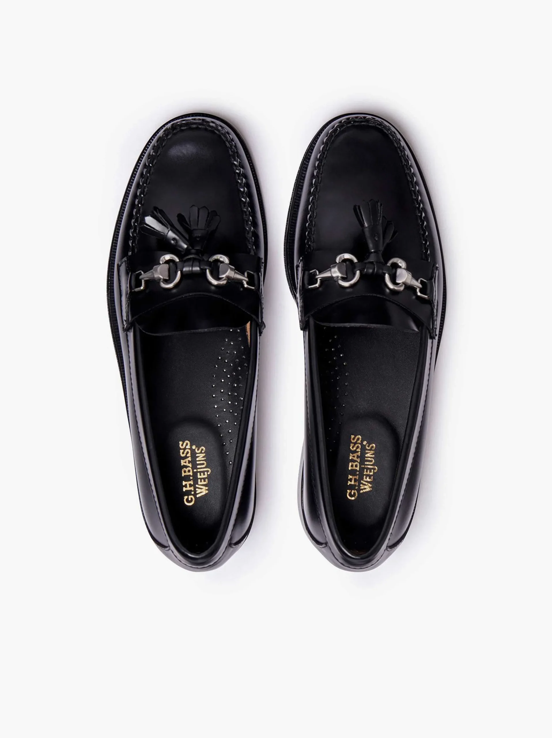 G.H.BASS Weejuns Lincoln Horsebit Tassel Loafers Black Outlet