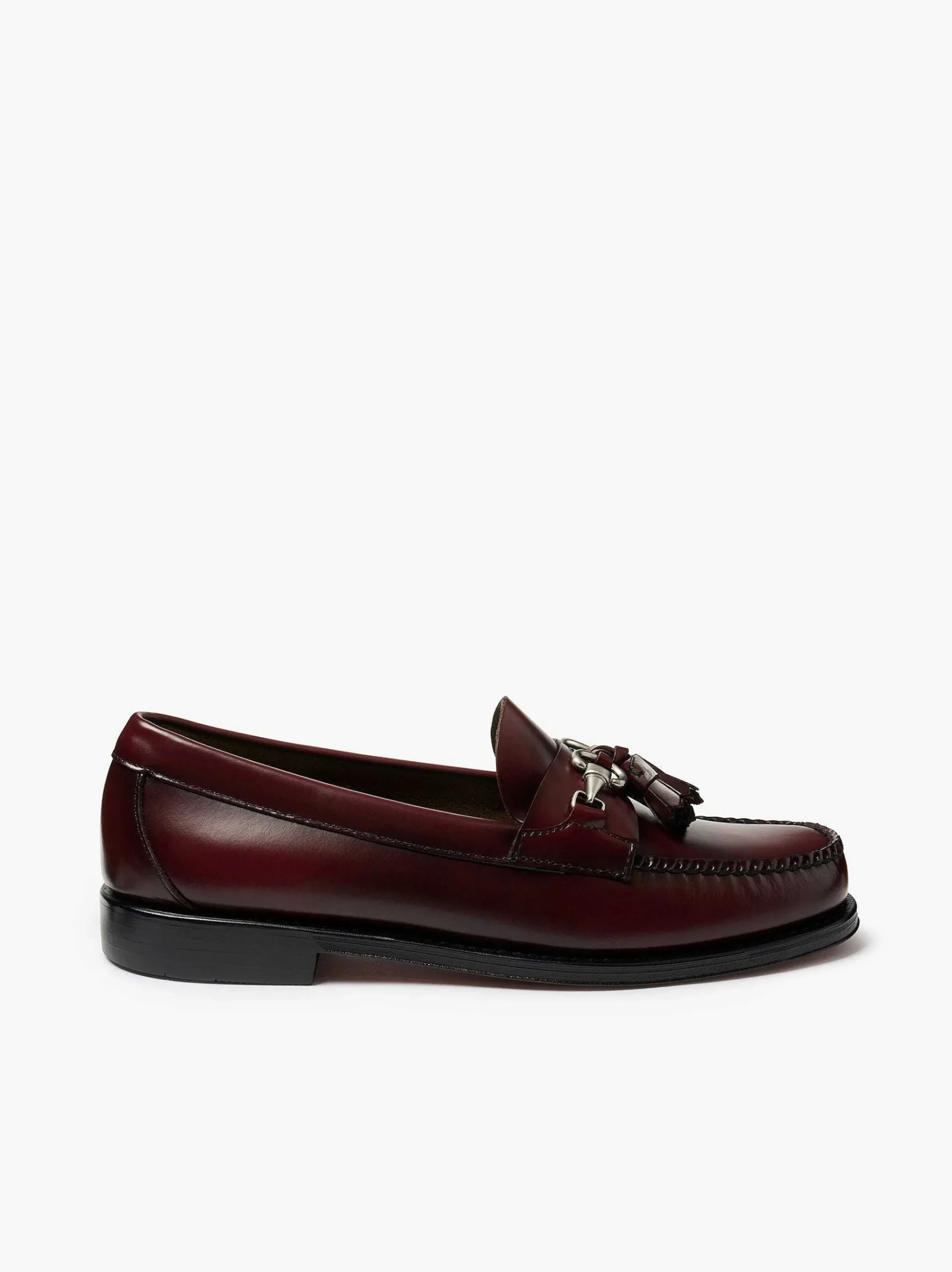 G.H.BASS Weejuns Lincoln Horsebit Tassel Loafers Wine Flash Sale