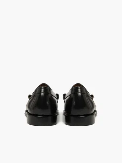 G.H.BASS Weejuns Lincoln Horsebit Loafers Black New