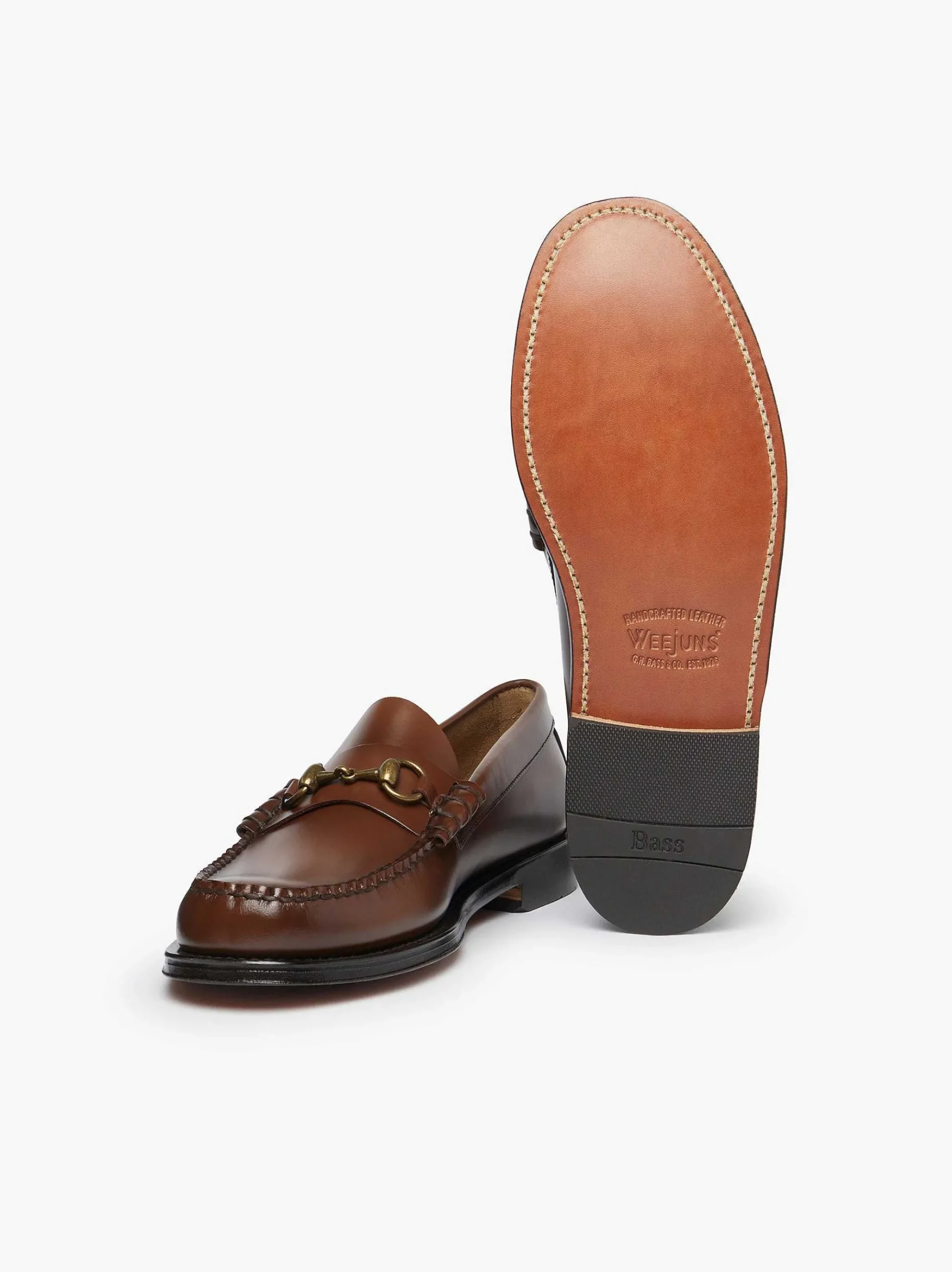 G.H.BASS Weejuns Lincoln Horsebit Loafers Brown Clearance