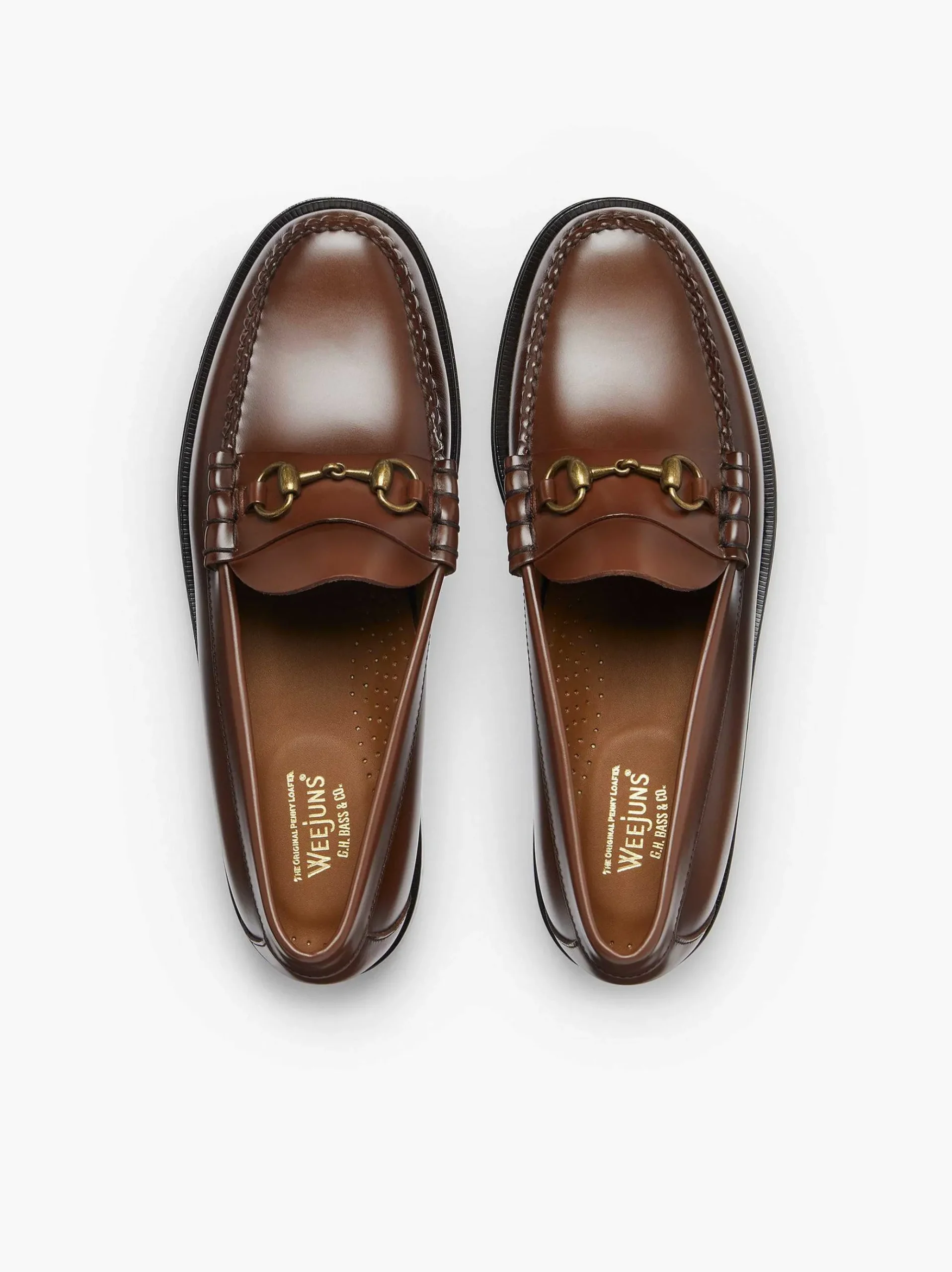G.H.BASS Weejuns Lincoln Horsebit Loafers Brown Clearance