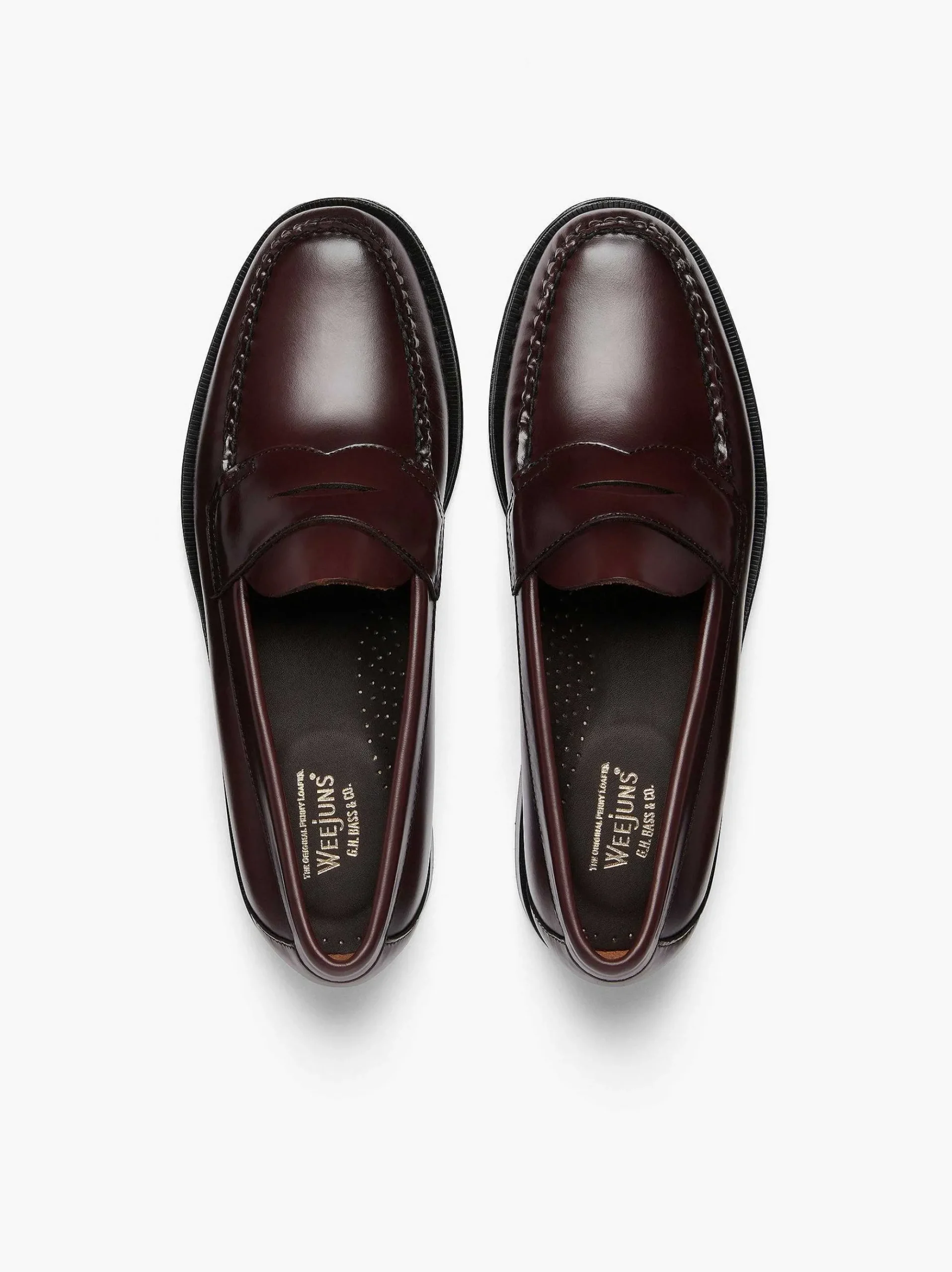 G.H.BASS Weejuns Logan Penny Loafers Wine Shop