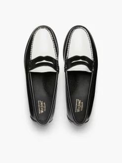 G.H.BASS Weejuns Penny Loafers Black & White Shop