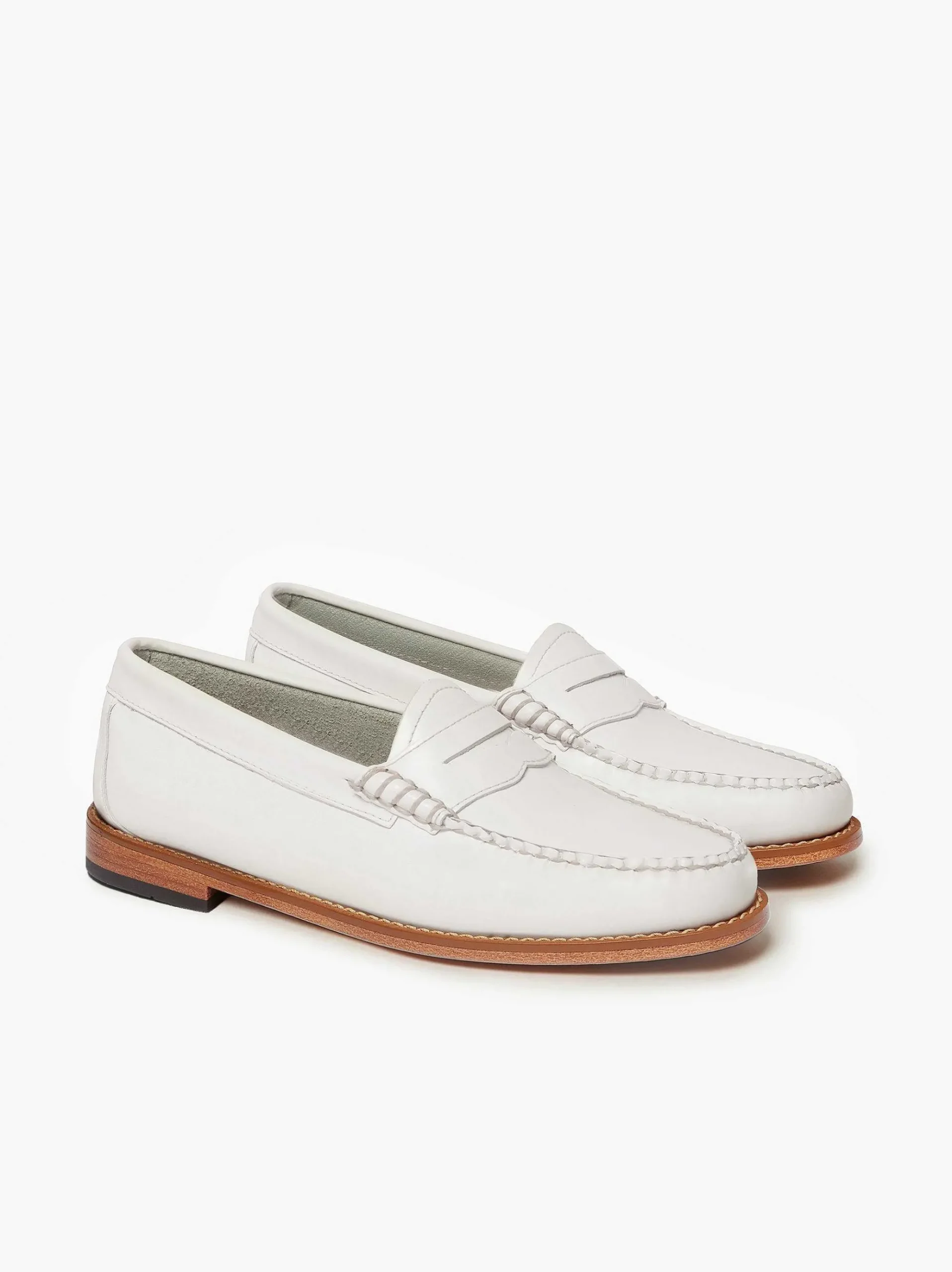 G.H.BASS Weejuns Penny Loafers White Store