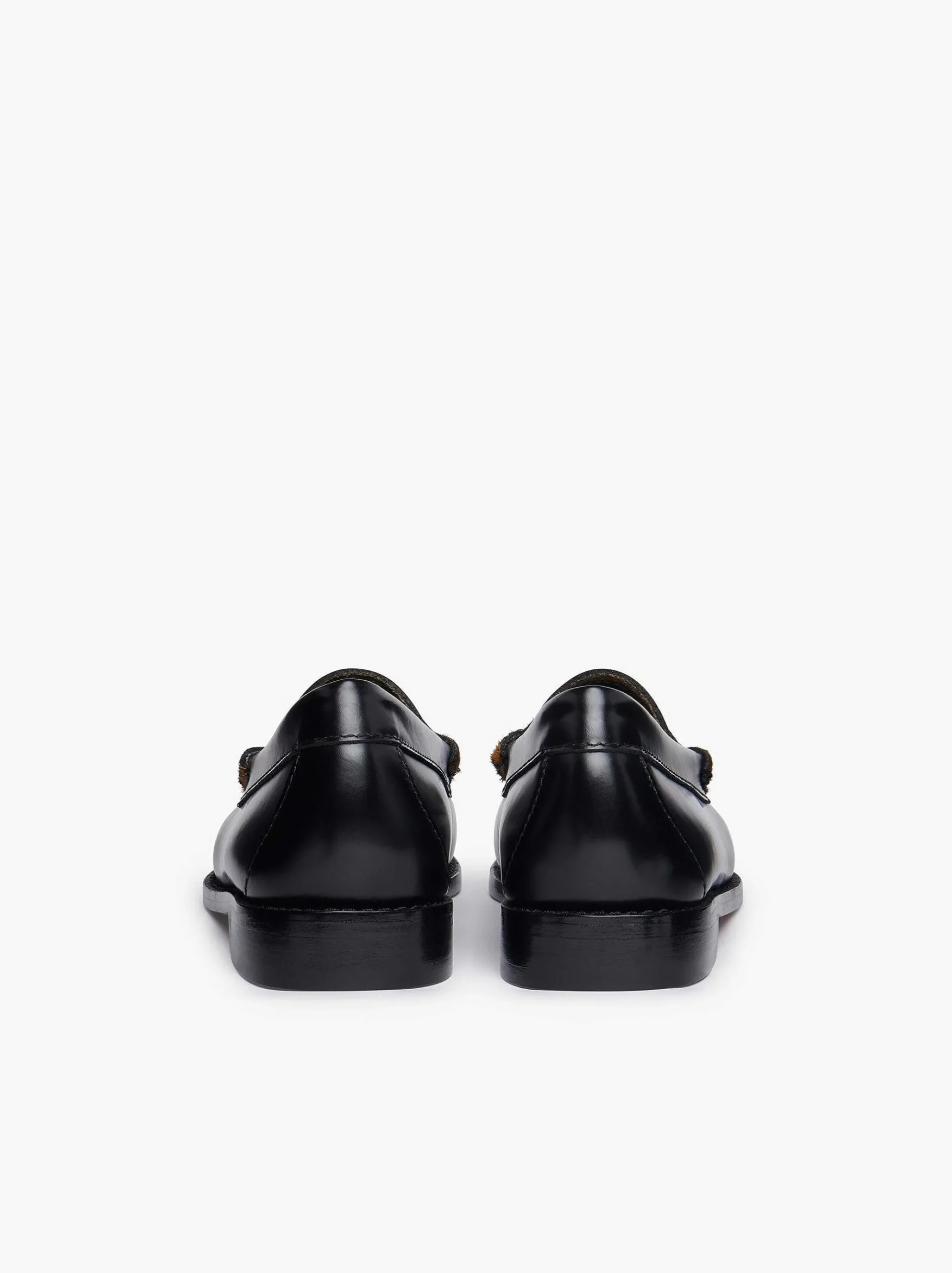 G.H.BASS Weejuns Penny Loafers Leopard Print & Black Cheap