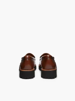 G.H.BASS Weejuns 90S Esther Kiltie Tassel Loafers Cognac Cheap