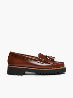 G.H.BASS Weejuns 90S Esther Kiltie Tassel Loafers Cognac Cheap