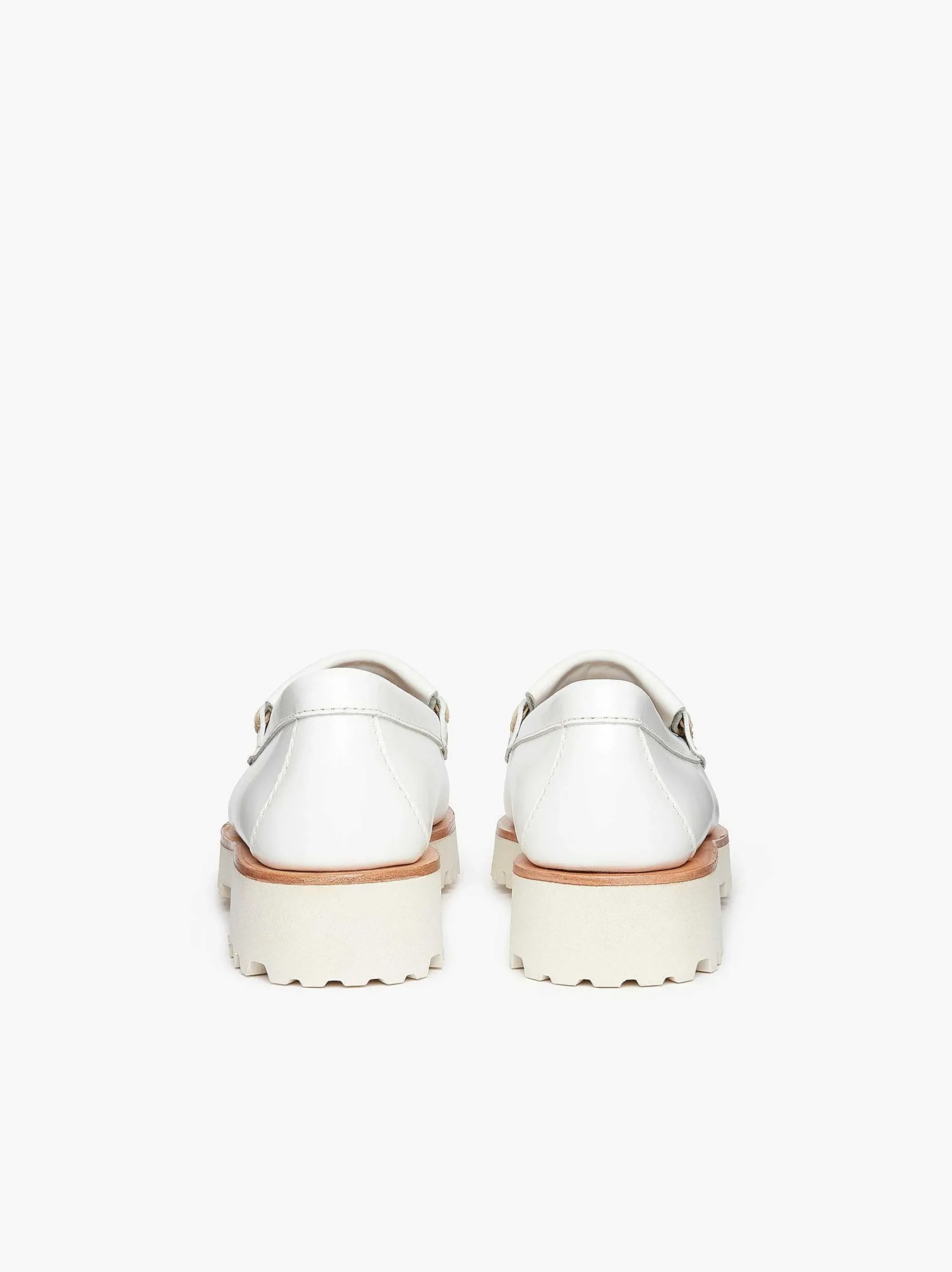 G.H.BASS Weejuns 90S Esther Kiltie Tassel Loafers White Fashion