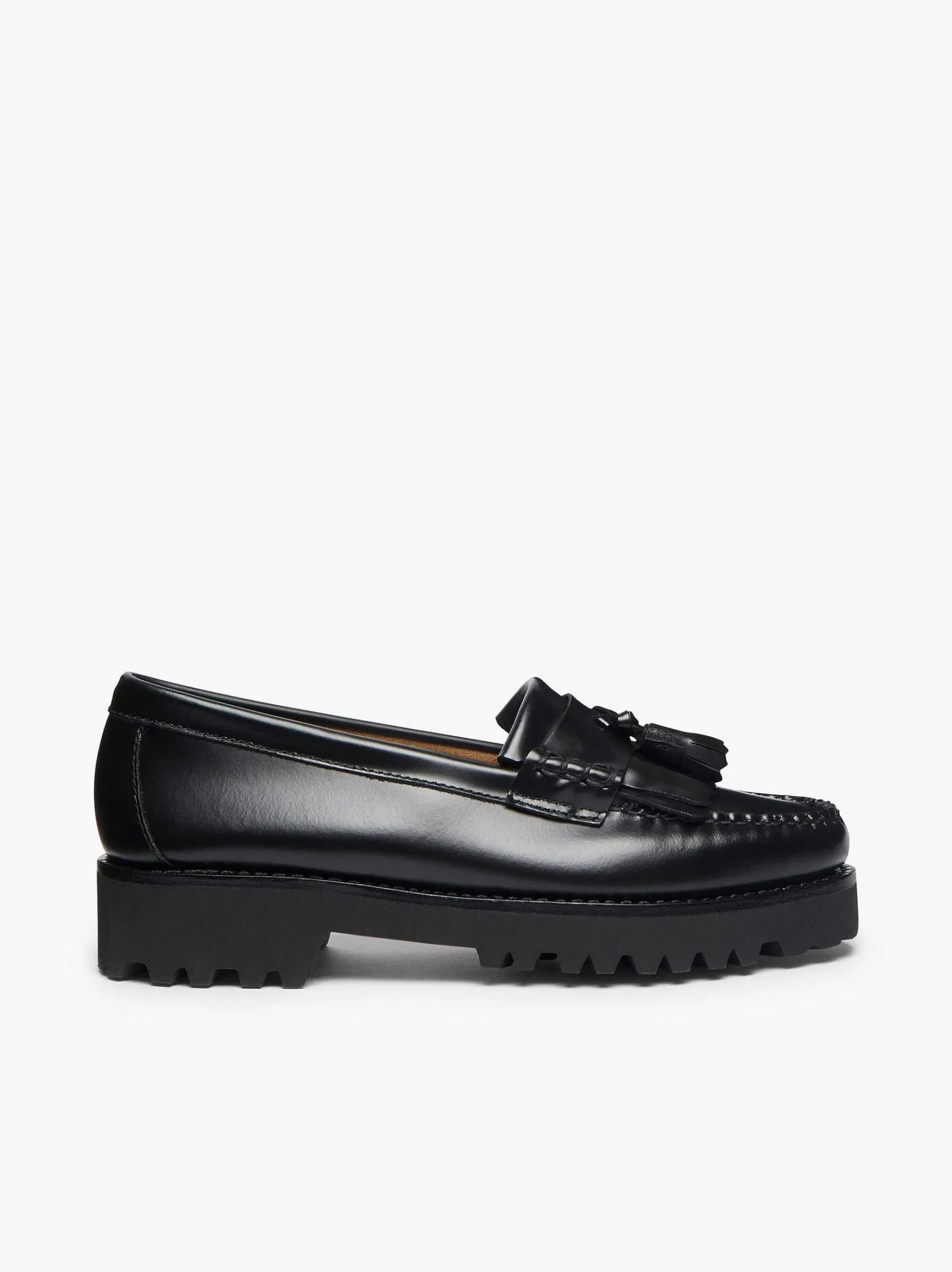 G.H.BASS Weejuns 90S Esther Kiltie Tassel Loafers Black Shop