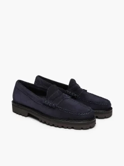 G.H.BASS Weejuns 90S Larson Penny Loafers Navy Fashion