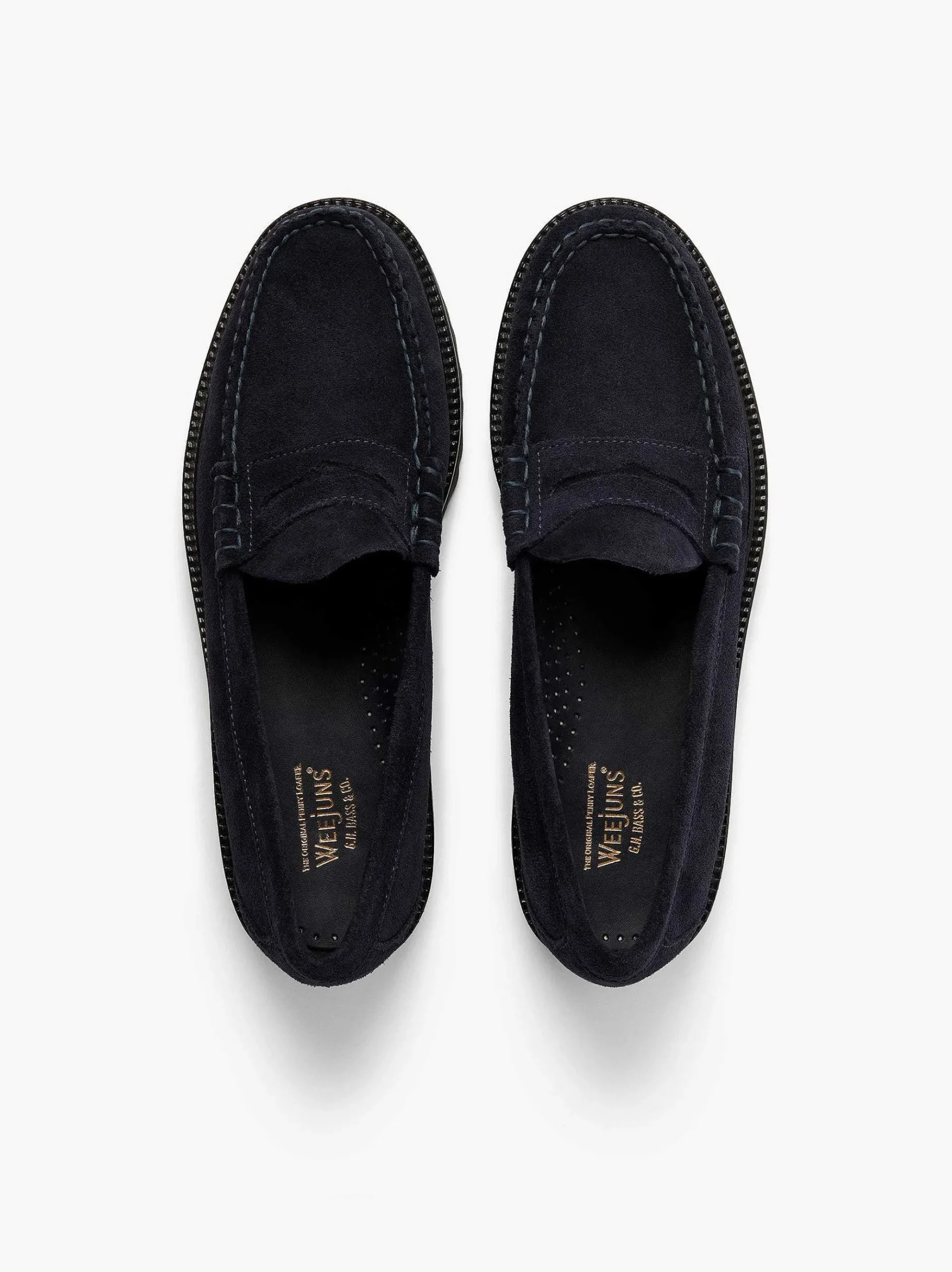 G.H.BASS Weejuns 90S Larson Penny Loafers Navy Fashion