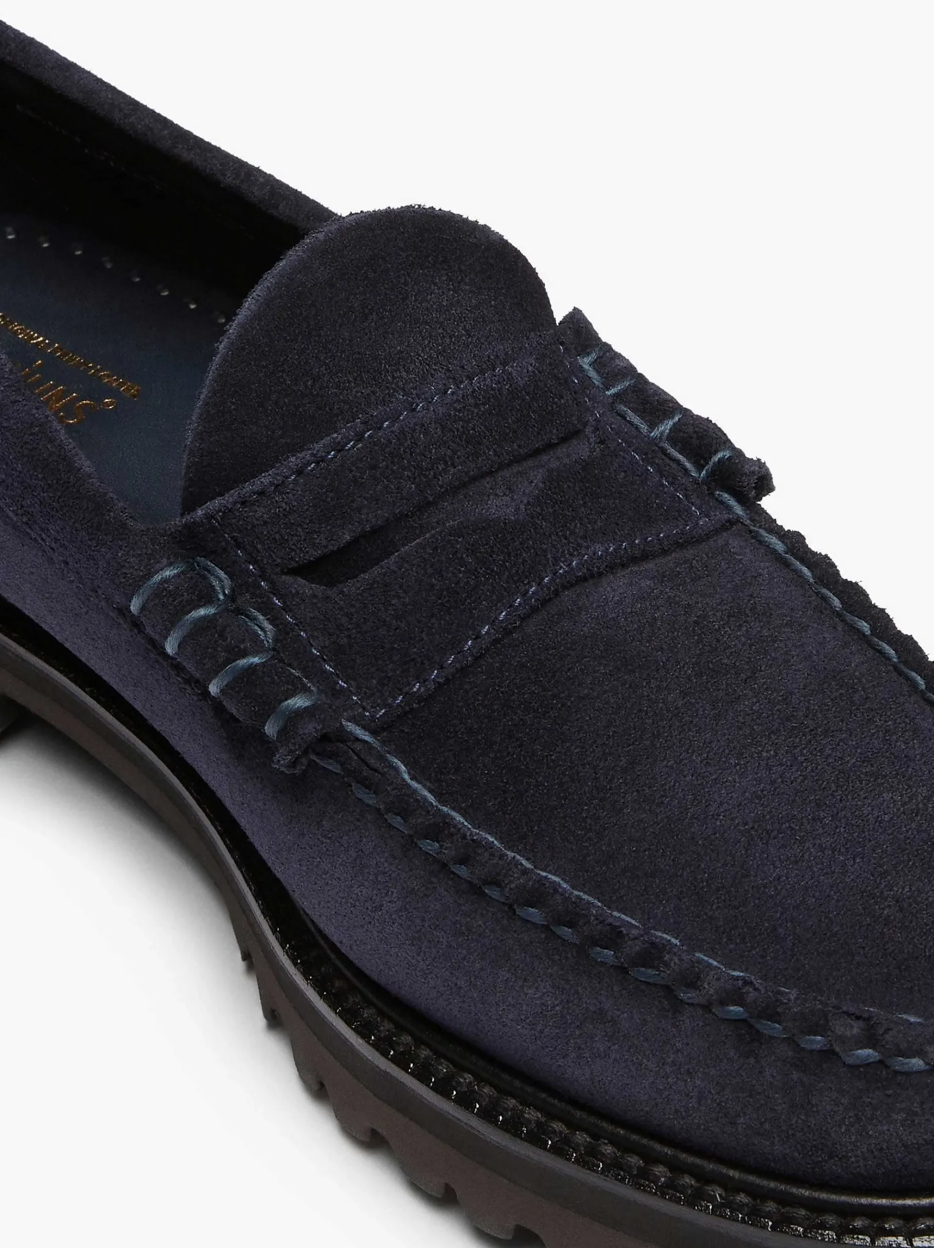 G.H.BASS Weejuns 90S Larson Penny Loafers Navy Fashion