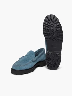 G.H.BASS Weejuns 90S Larson Penny Loafers Slate Blue Sale