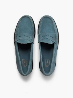G.H.BASS Weejuns 90S Larson Penny Loafers Slate Blue Sale
