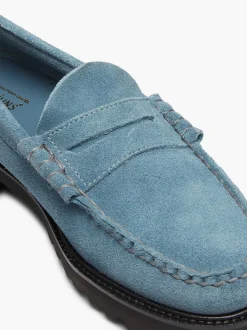 G.H.BASS Weejuns 90S Larson Penny Loafers Slate Blue Sale