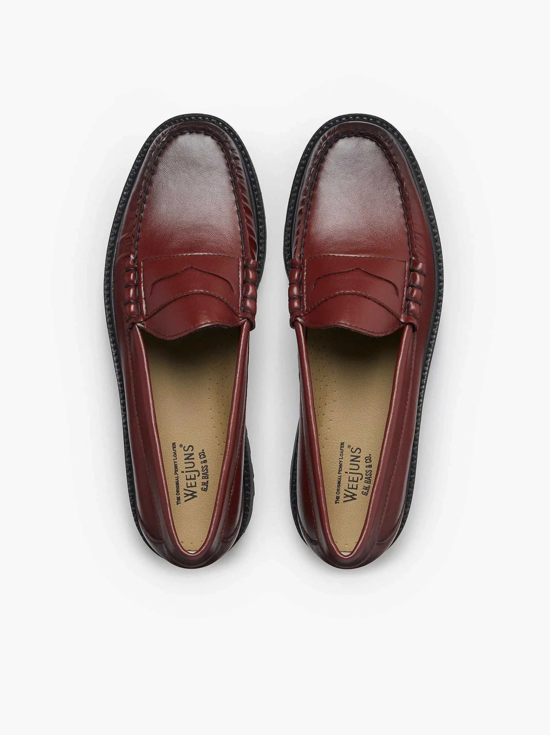 G.H.BASS Weejuns 90S Larson Penny Loafers Burgundy Shop