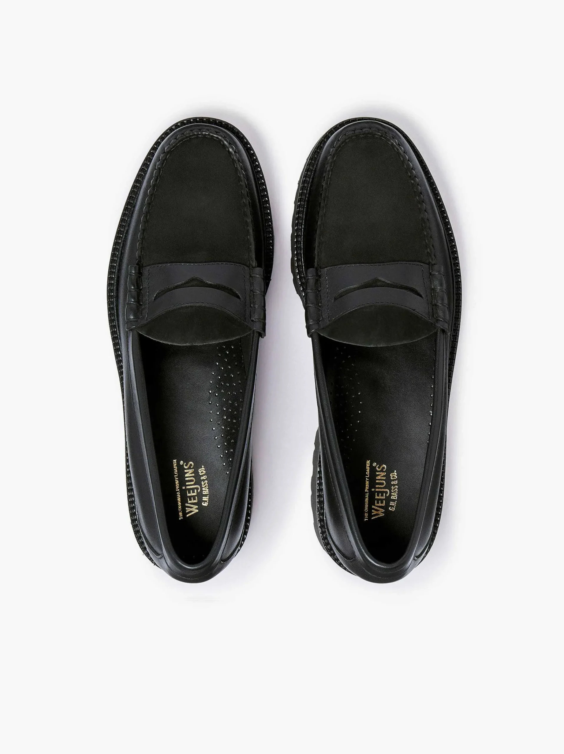 G.H.BASS Weejuns 90S Larson Penny Loafers Black Sale