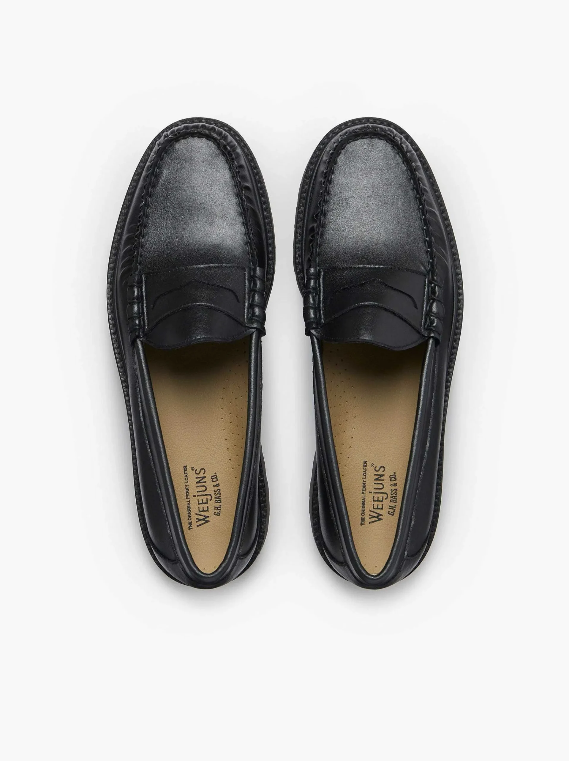 G.H.BASS Weejuns 90S Larson Penny Loafers Black Store