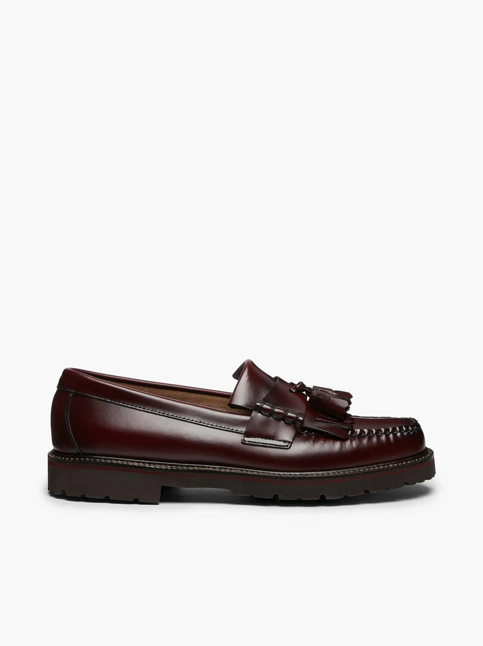 G.H.BASS Weejuns 90S Layton Ii Kiltie Loafers Wine New