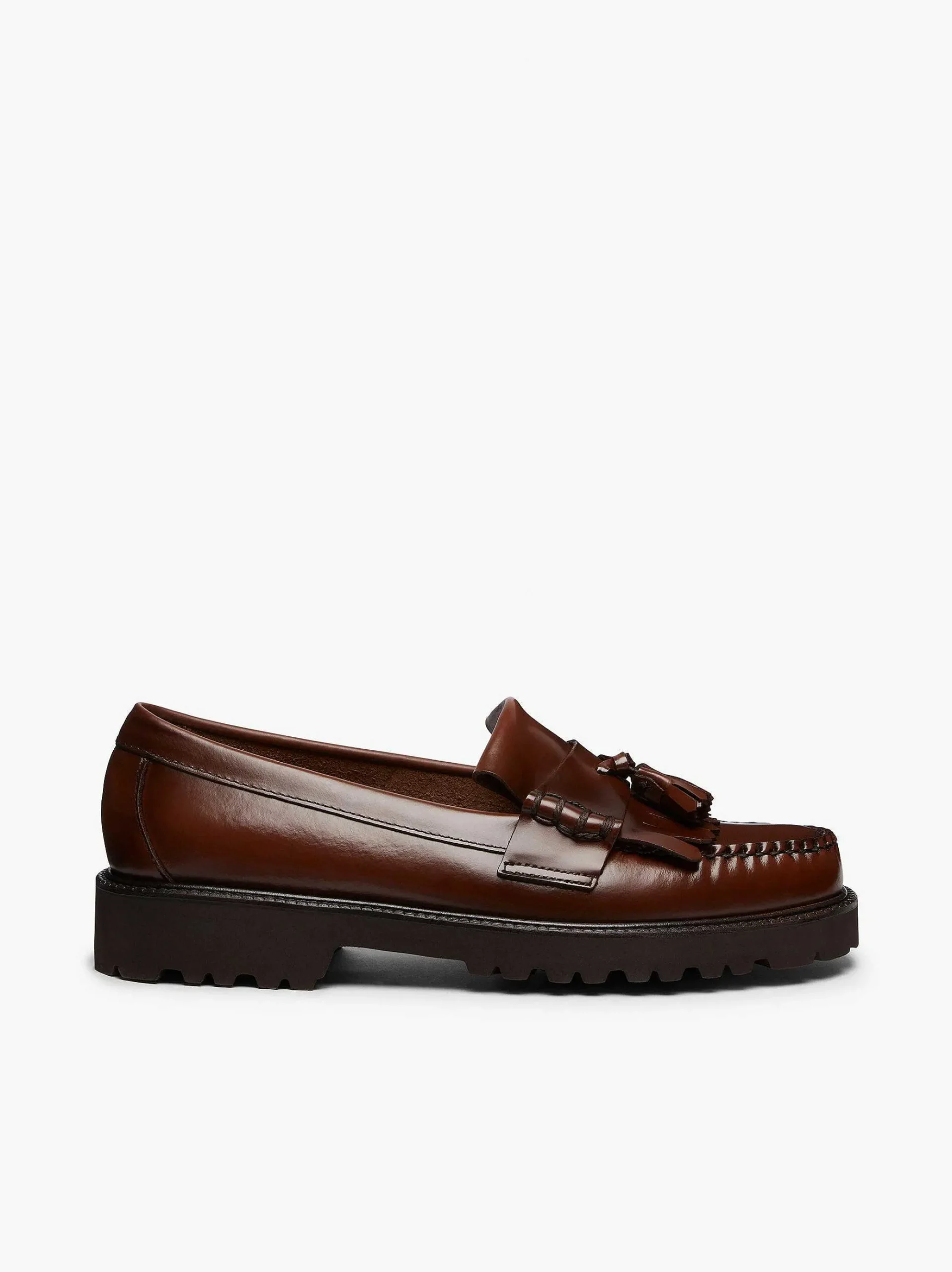 G.H.BASS Weejuns 90S Layton Ii Kiltie Loafers Brown Best