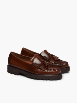 G.H.BASS Weejuns 90S Layton Ii Kiltie Loafers Brown Best