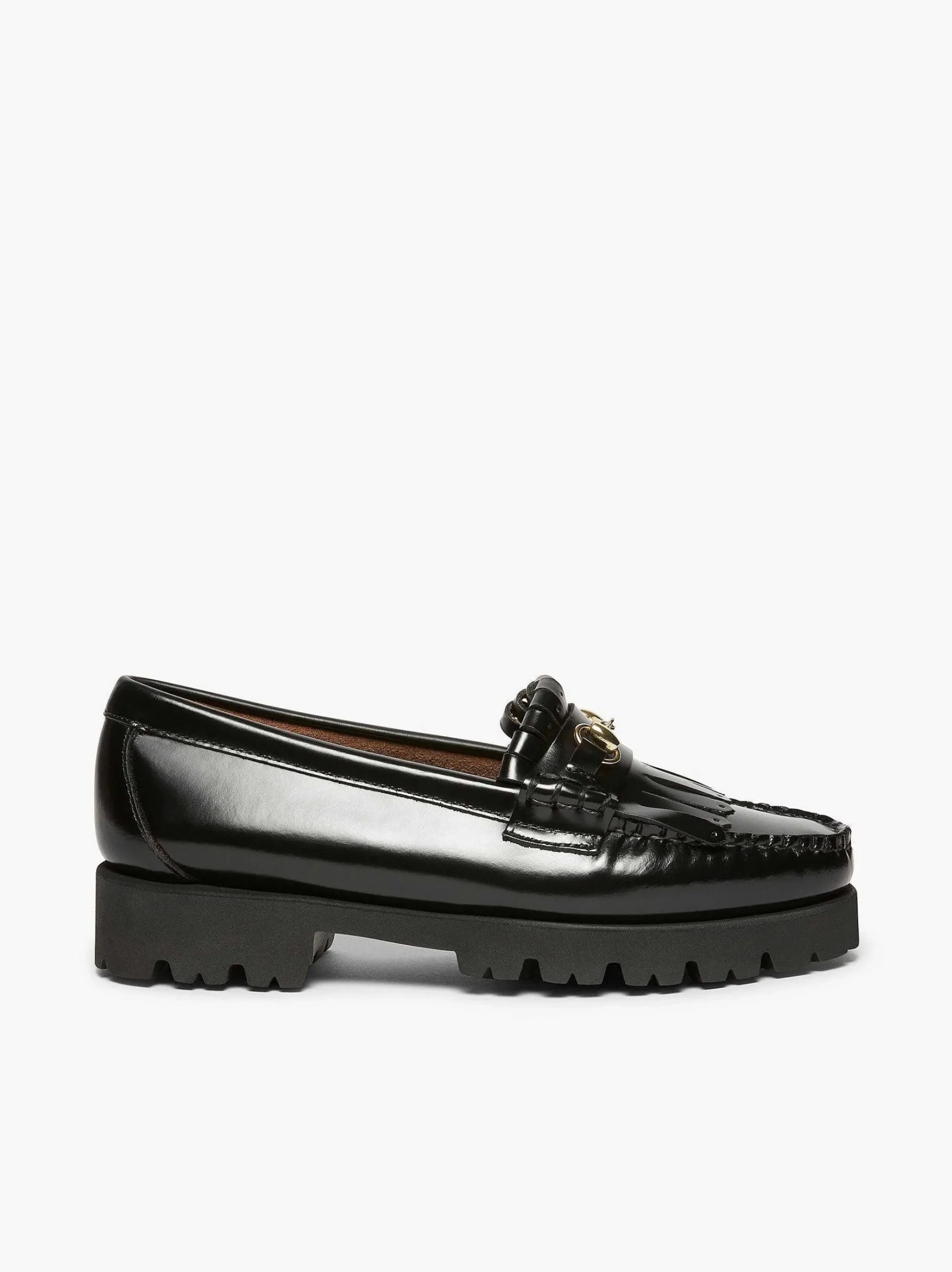 G.H.BASS Weejuns 90S Lianna Horsebit Kiltie Loafers Black Online