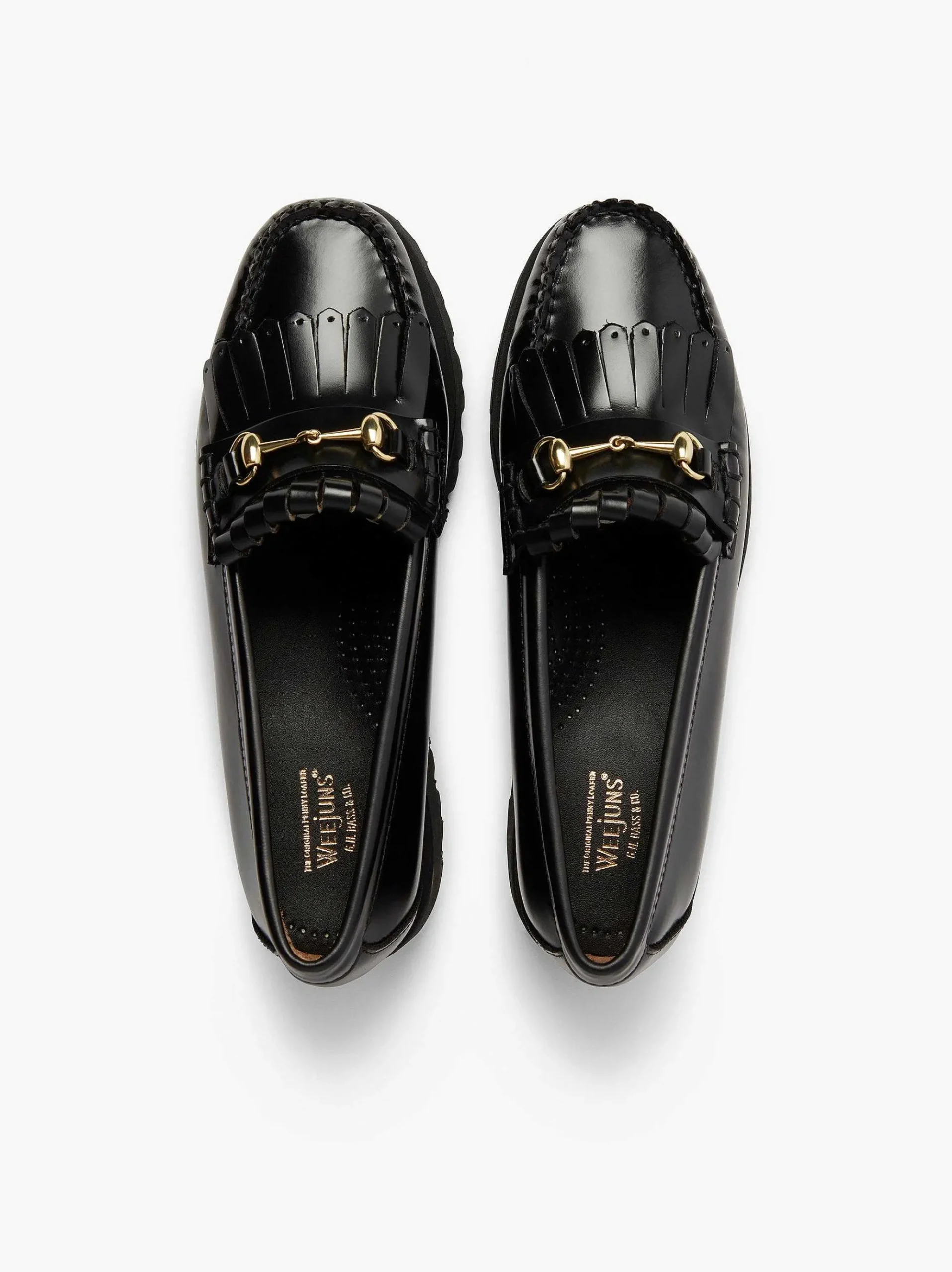 G.H.BASS Weejuns 90S Lianna Horsebit Kiltie Loafers Black Online