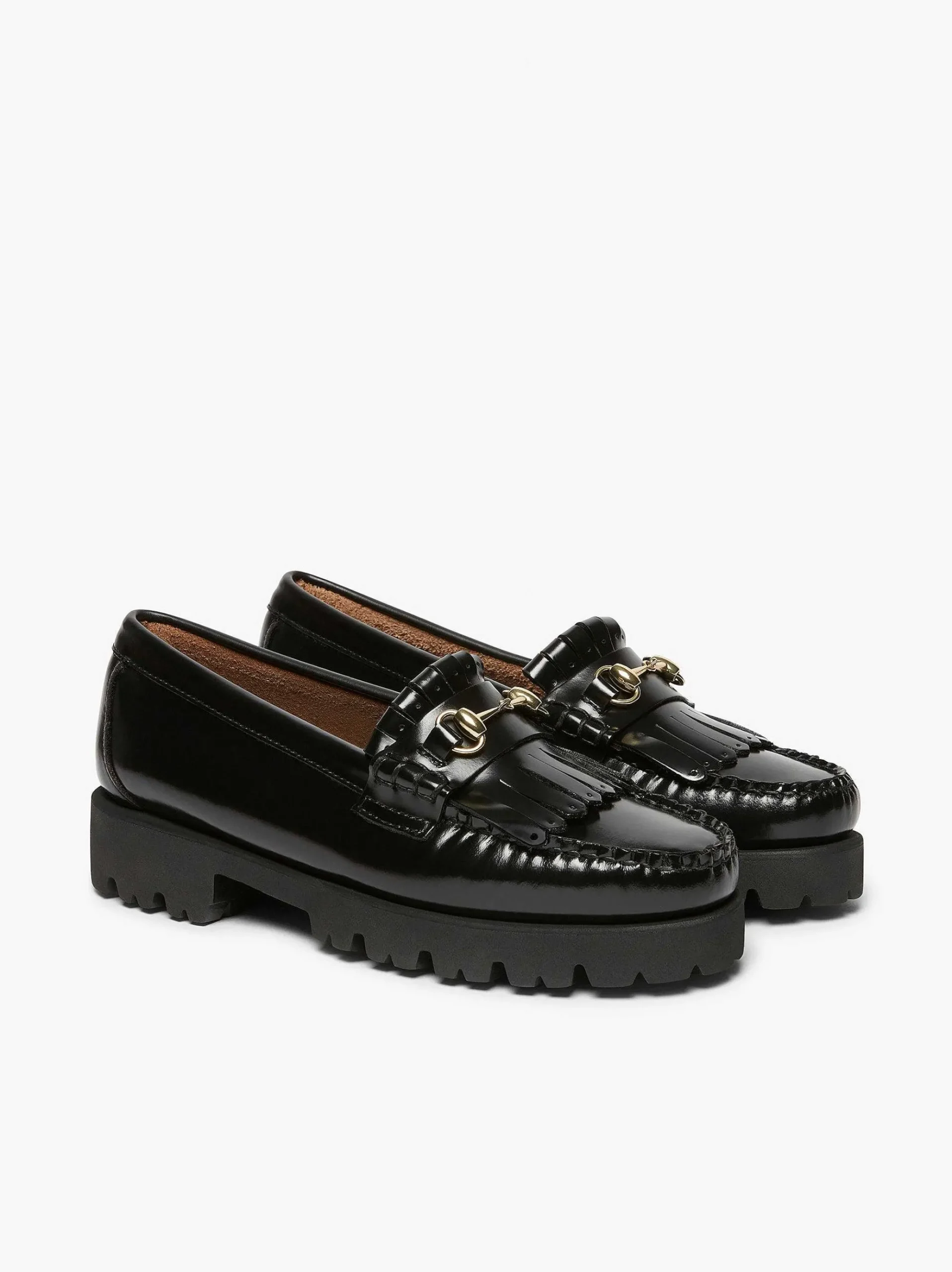 G.H.BASS Weejuns 90S Lianna Horsebit Kiltie Loafers Black Online