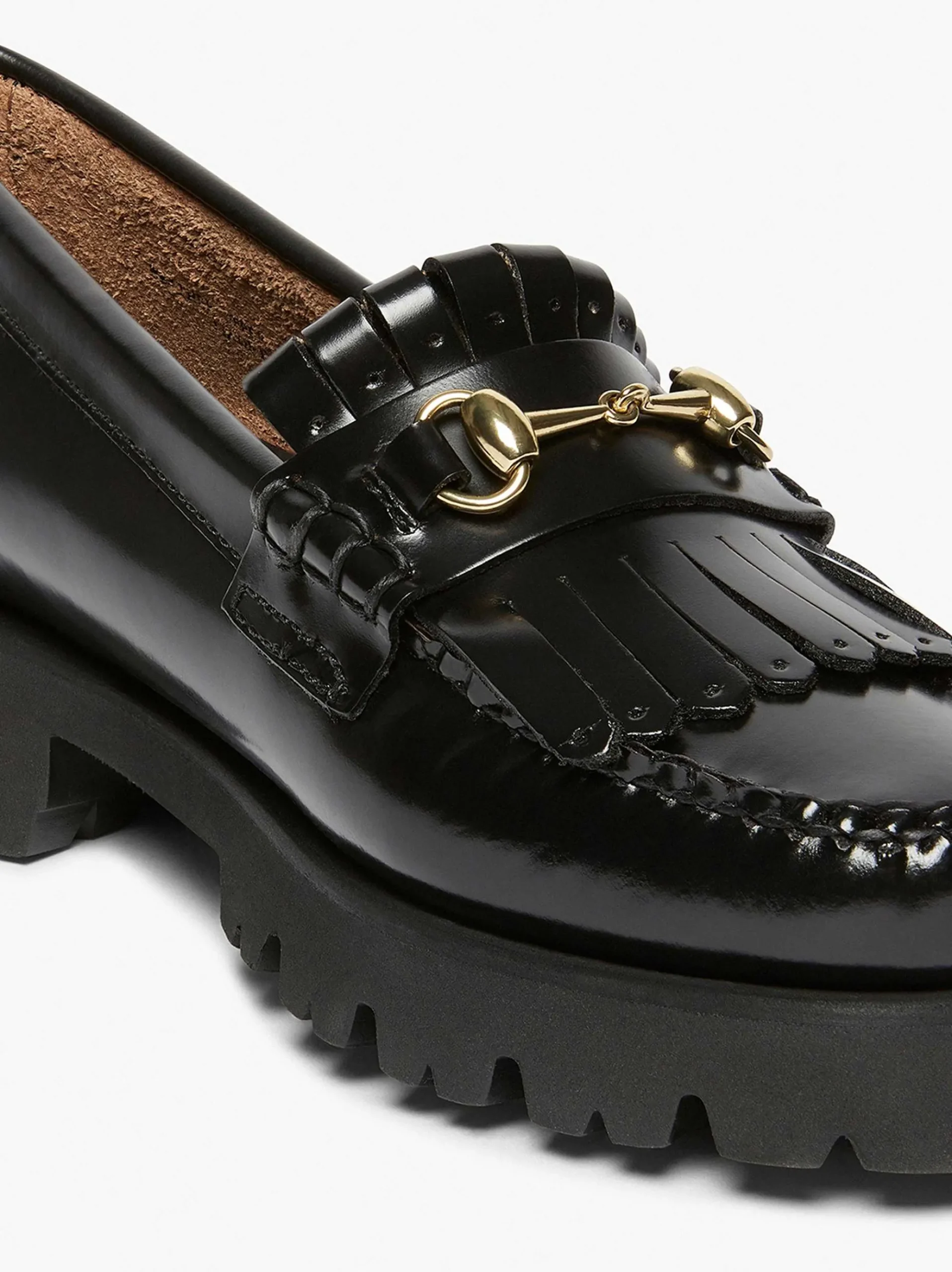 G.H.BASS Weejuns 90S Lianna Horsebit Kiltie Loafers Black Online