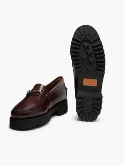 G.H.BASS Weejuns 90S Lianna Horsebit Loafers Wine New