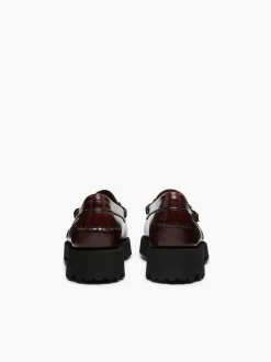 G.H.BASS Weejuns 90S Lianna Horsebit Loafers Wine New