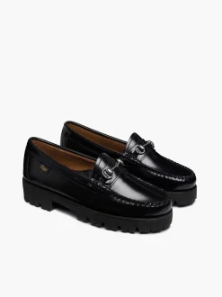 G.H.BASS Weejuns 90S Lianna Horsebit Loafers Black Cheap