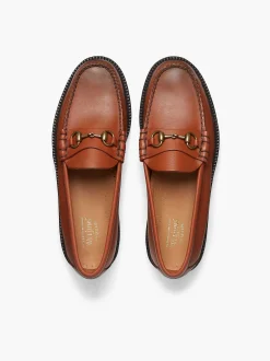 G.H.BASS Weejuns 90S Lincoln Horsebit Loafers Tan Discount