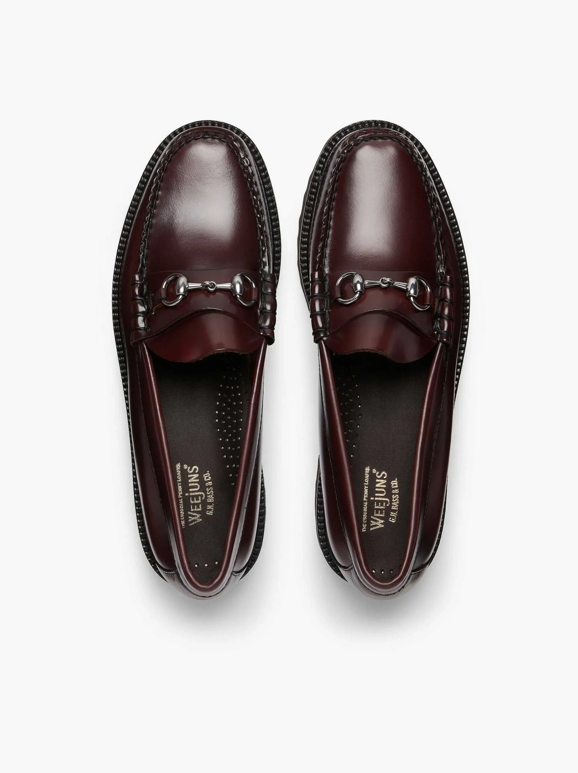 G.H.BASS Weejuns 90S Lincoln Horsebit Loafers Wine Clearance