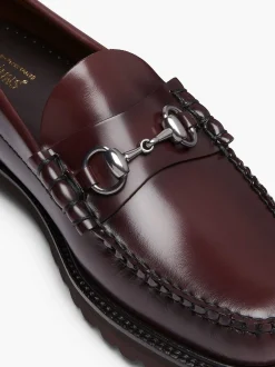 G.H.BASS Weejuns 90S Lincoln Horsebit Loafers Wine Clearance