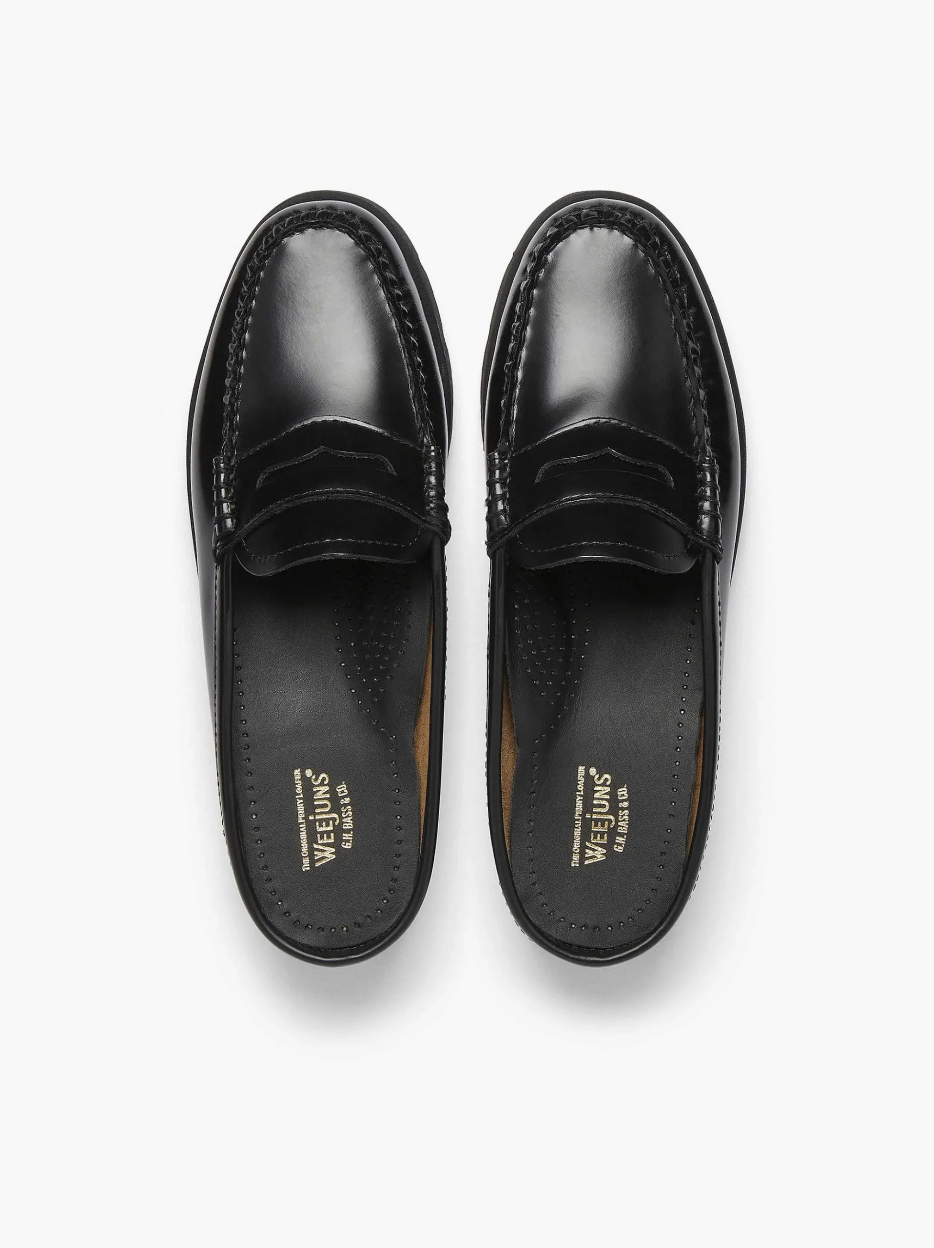 G.H.BASS Weejuns 90S Penny Slides Black Fashion