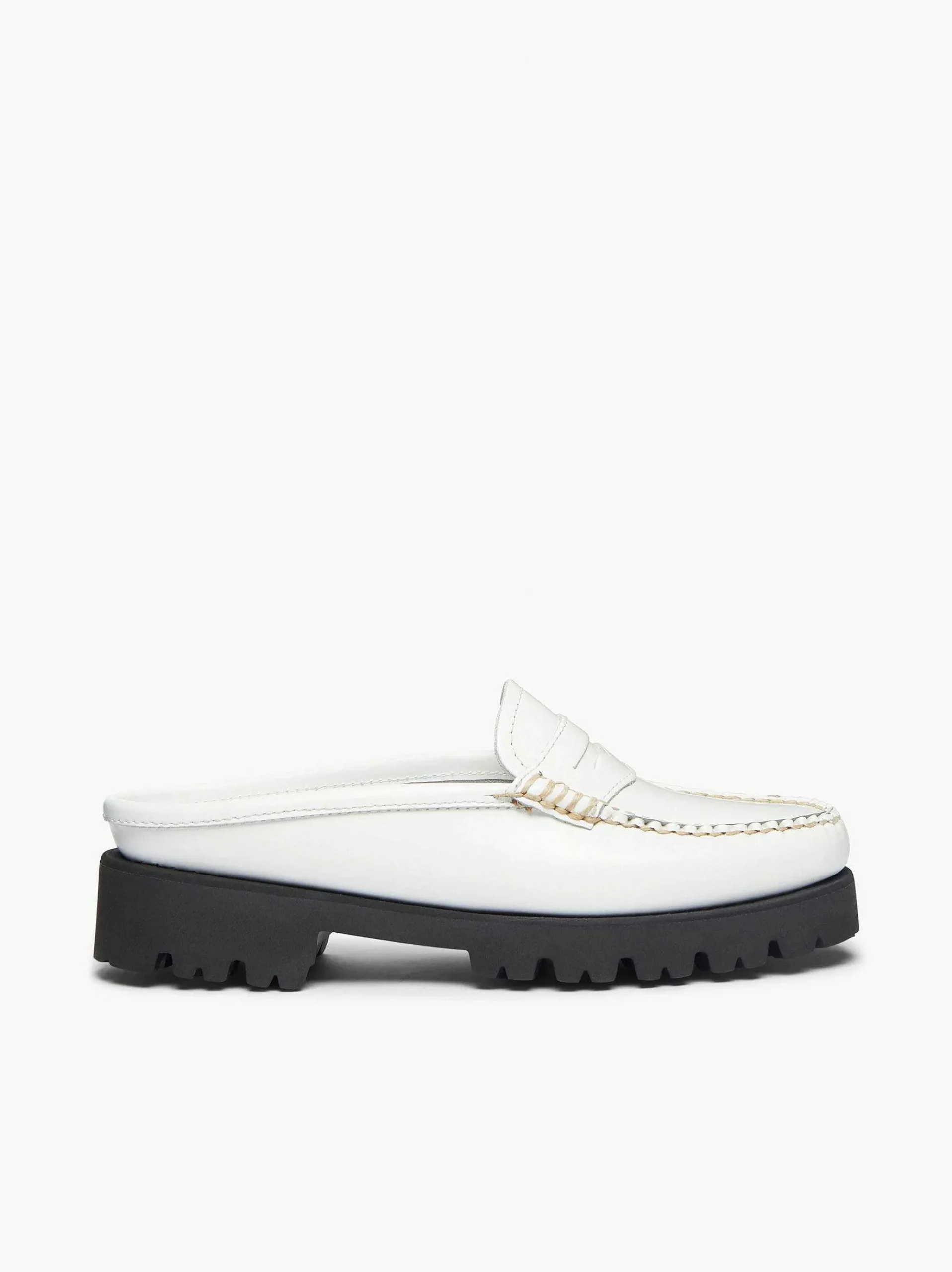 G.H.BASS Weejuns 90S Penny Slides White Flash Sale