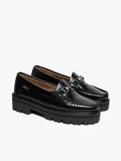 G.H.BASS Weejuns Super Lug Lianna Horsebit Loafers Black Outlet