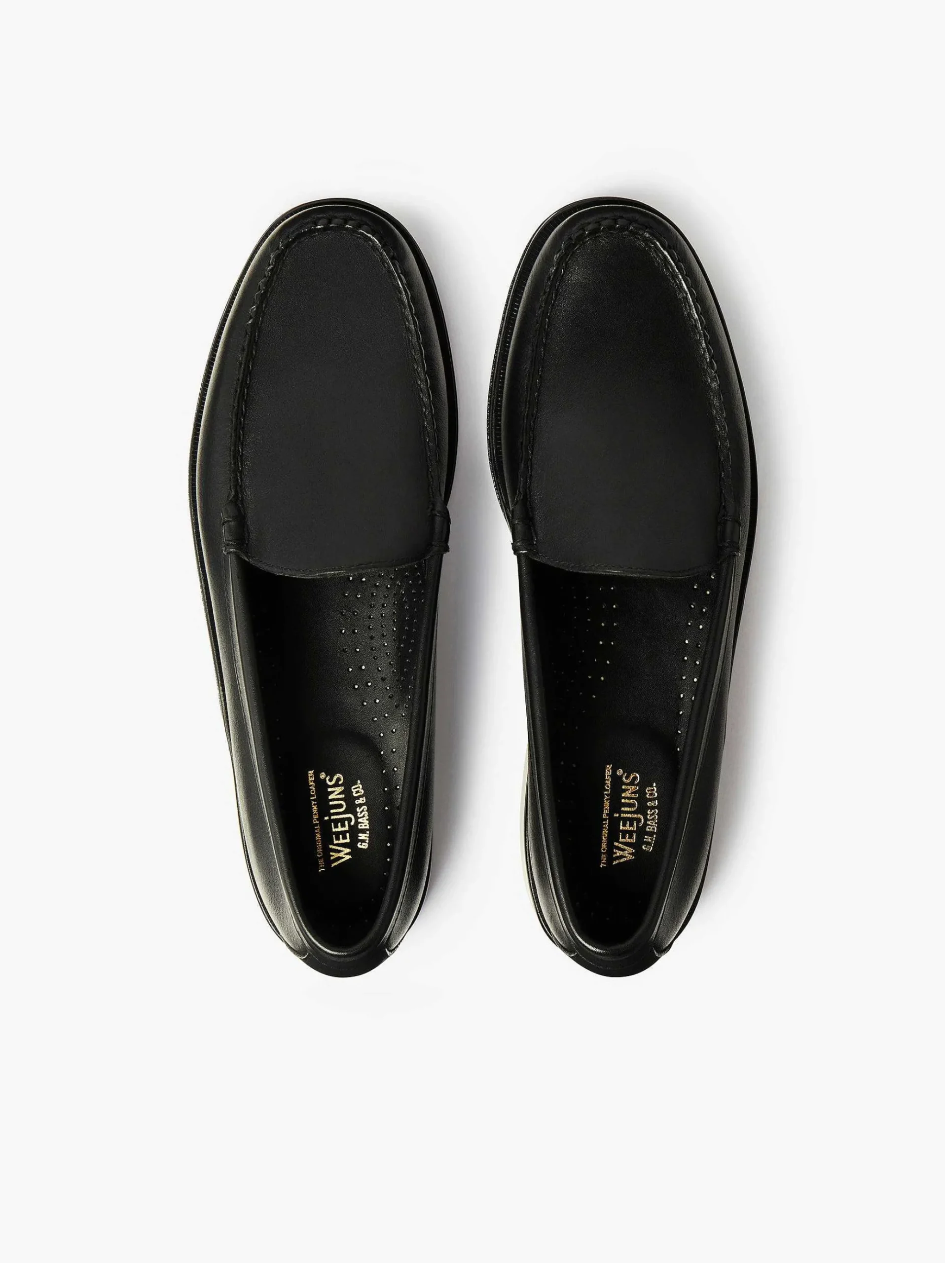 G.H.BASS Weejuns Venetian Loafers Black Discount