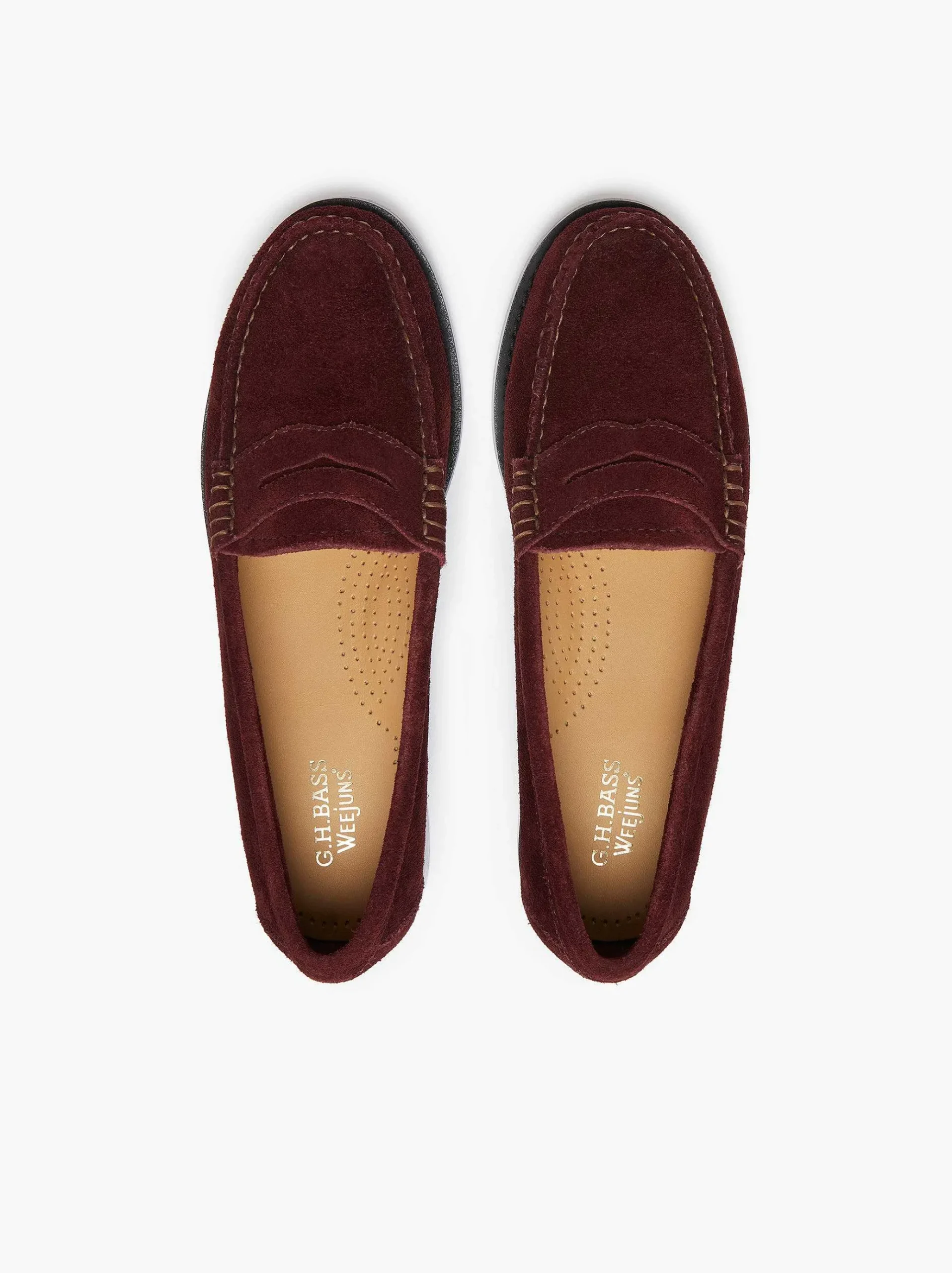 G.H.BASS Weejuns Whitney Penny Loafers Dark Red Best Sale